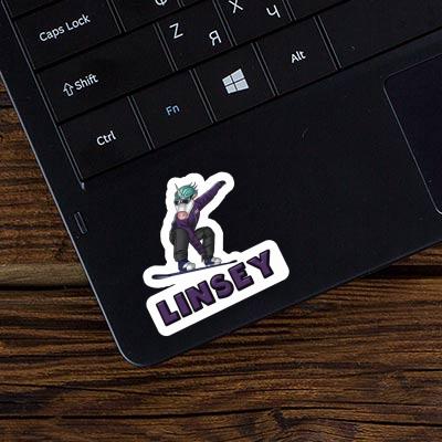 Linsey Autocollant Boardeuse Laptop Image