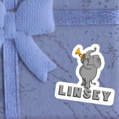 Sticker Trumpet Elephant Linsey Notebook Image
