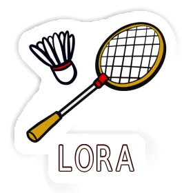 Sticker Badminton Racket Lora Image