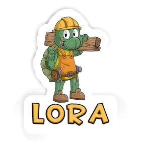 Bauarbeiter Sticker Lora Image