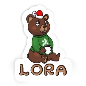 Lora Sticker Christmas Bear Image