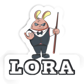 Sticker Billiard Player Lora Image