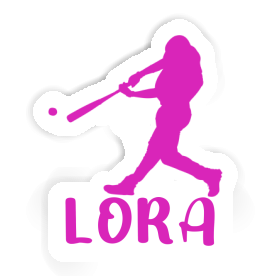 Sticker Baseball Player Lora Image