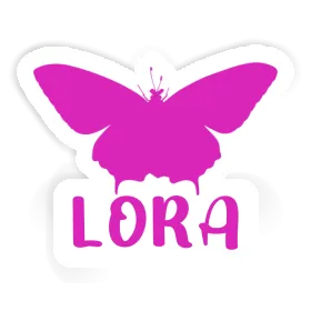 Sticker Lora Butterfly Image