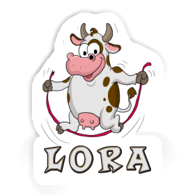 Lora Sticker Skipping Ropes Cow Image