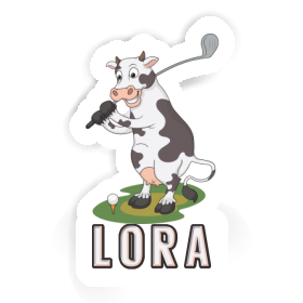 Sticker Golf Cow Lora Image