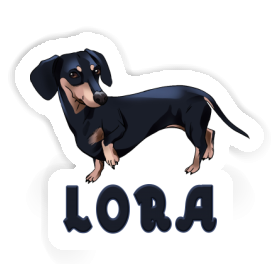 Sticker Lora Dachshund Image