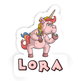 Sticker Smoking Unicorn Lora Image