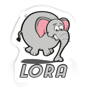 Lora Sticker Jumping Elephant Image