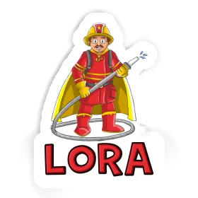 Firefighter Sticker Lora Image