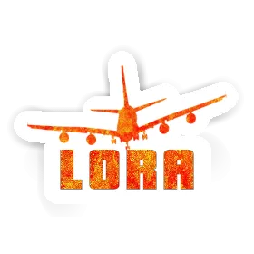 Airplane Sticker Lora Image