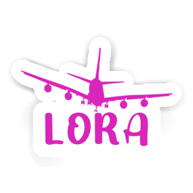 Lora Sticker Airplane Image