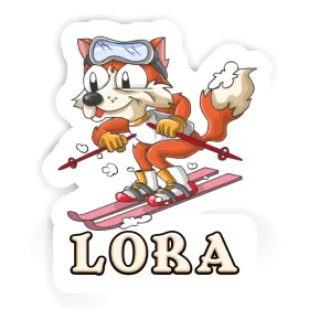 Sticker Lora Skier Image