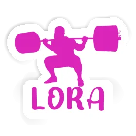 Lora Sticker Weightlifter Image