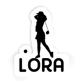 Lora Sticker Golfer Image