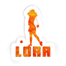 Golfer Sticker Lora Image