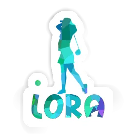 Lora Sticker Golfer Image