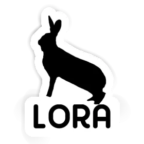 Lora Autocollant Lapin Image