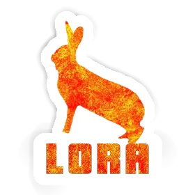 Lora Autocollant Lapin Image