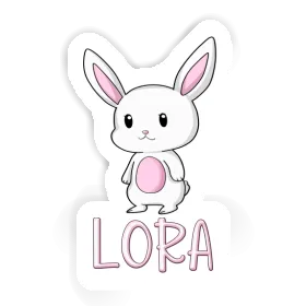 Autocollant Lapin Lora Image