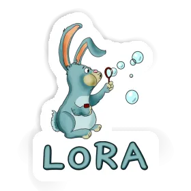 Lora Autocollant Lapin Image