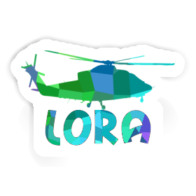 Sticker Lora Helicopter Image