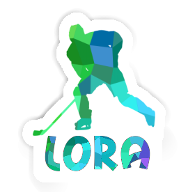 Sticker Lora Hockey Player Image