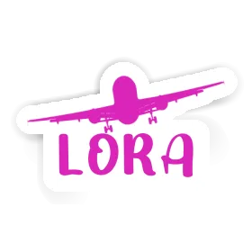 Airplane Sticker Lora Image