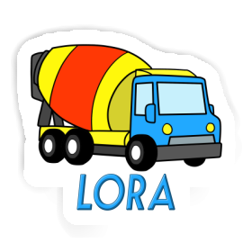 Lora Sticker Mixer Truck Image