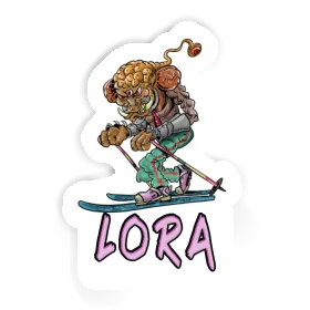 Sticker Lora Skier Image