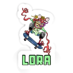 Sticker Lora Skateboarder Image