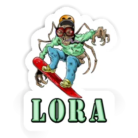 Snowboarder Sticker Lora Image