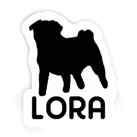 Lora Sticker Pug Image