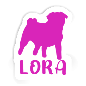 Sticker Lora Pug Image