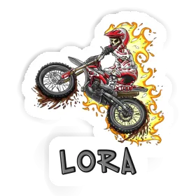 Lora Sticker Motocross Rider Image