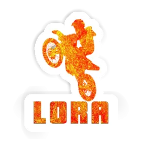 Motocross Rider Sticker Lora Image