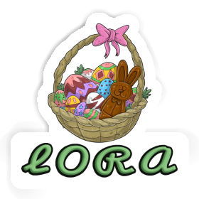 Sticker Easter basket Lora Image