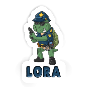 Police Officer Sticker Lora Image