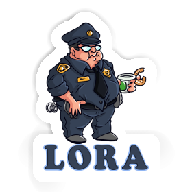 Autocollant Lora Policier Image