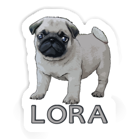 Sticker Lora Pug Image