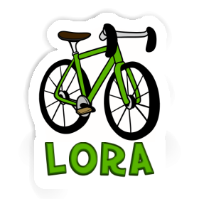 Lora Sticker Racing Bicycle Image