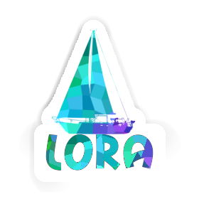 Sailboat Sticker Lora Image