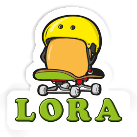 Sticker Skateboard Egg Lora Image