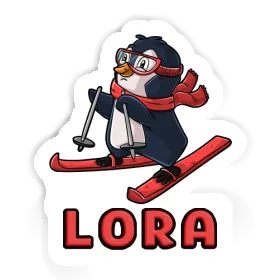 Sticker Lora Skier Image