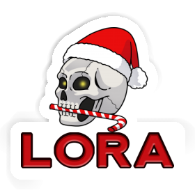 Sticker Lora Christmas Skull Image