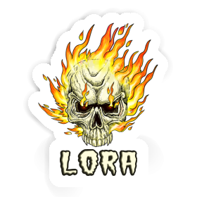 Sticker Lora Skull Image