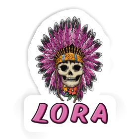 Sticker Womens Skull Lora Image