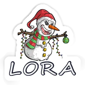 Sticker Lora Snowman Image