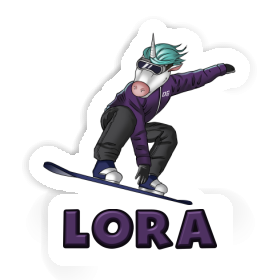 Snowboarder Sticker Lora Image