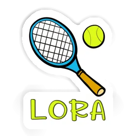 Sticker Tennis Racket Lora Image